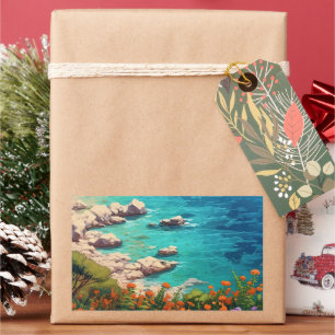 Strand in Griekenland Rechthoekige Sticker