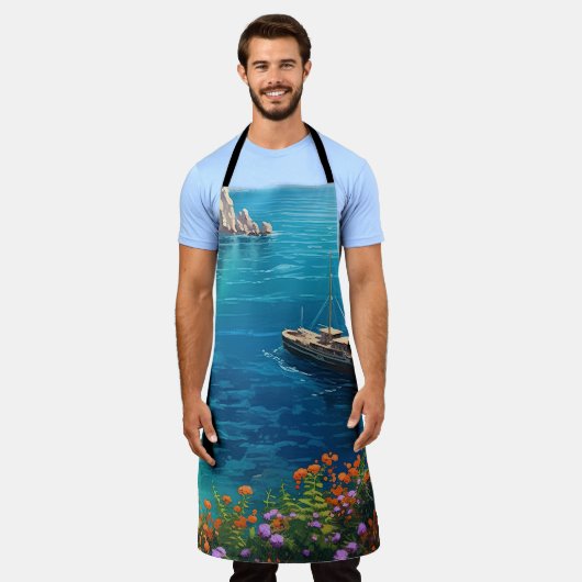 Strand in Griekenland Schort (Gedragen)