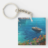 Strand in Griekenland Sleutelhanger (Voorkant)