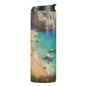 Strand in Griekenland Thermosbeker (Gedraaid links)