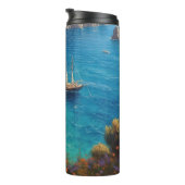 Strand in Griekenland Thermosbeker (Geroteerd rechts)