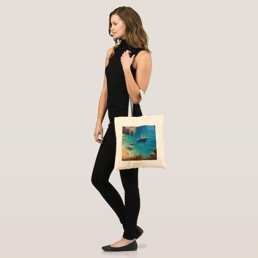 Strand in Griekenland Tote Bag (Voorkant (model))