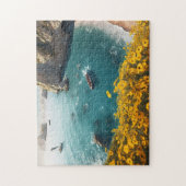 Strand in Griekenland verf Legpuzzel (Verticaal)