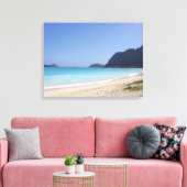 strand in Hawaii Canvas Afdruk (Insitu (Woonkamer))