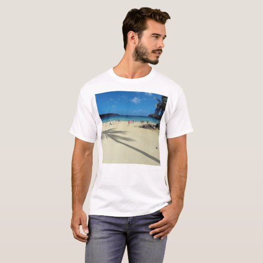 strand in Hawaii Hanauma Bay T-shirt (Voorkant volledig)