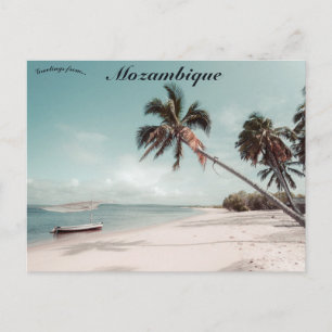 strand in het Briefkaart van Mozambique