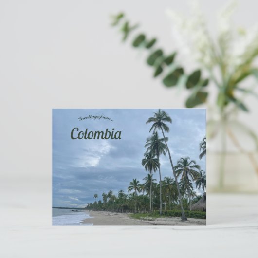 Strand in La Guajira Colombia Briefkaart (Staand voorkant)