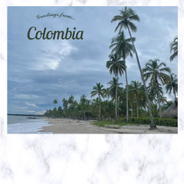 Strand in La Guajira Colombia Briefkaart