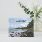 Strand in Liberia Briefkaart (Staand voorkant)
