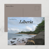 Strand in Liberia Briefkaart (Voorkant / Achterkant)