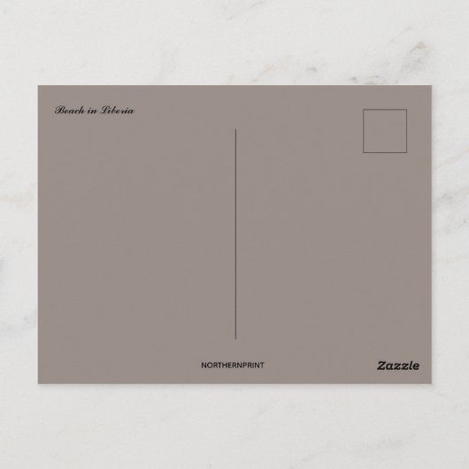 Strand in Liberia Briefkaart (Achterkant)