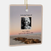 Strand in liefdevolle herinnering begrafenismonume keramisch ornament (Rechts)