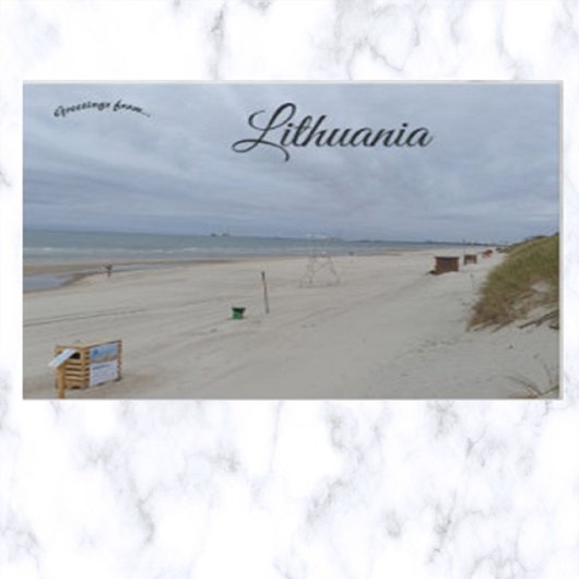 Strand in Litouwen Briefkaart