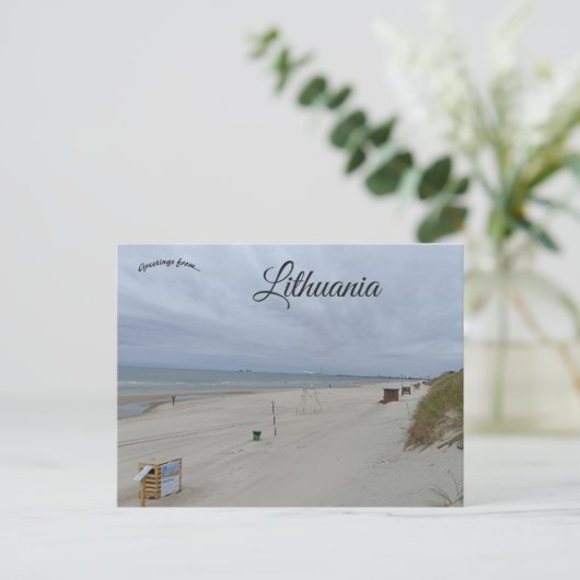 Strand in Litouwen Briefkaart (Staand voorkant)