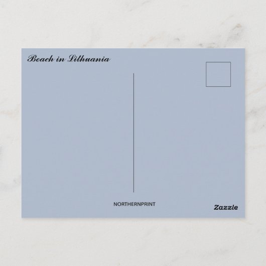 Strand in Litouwen Briefkaart (Achterkant)
