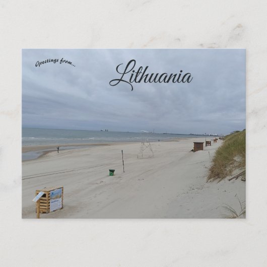 Strand in Litouwen Briefkaart (Voorkant)