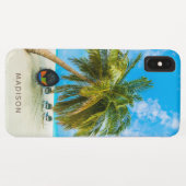 Strand in Malediven aangepaste naam telefoonhoesje Case-Mate iPhone Case (Achterkant (horizontaal))
