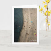 Strand in Nice beroemd gemaakt door Trina Chow Kaart (Gele Bloem)