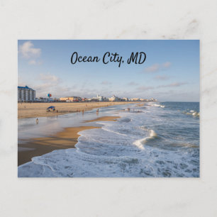 strand in Ocean City, Maryland Briefkaart