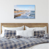 strand in Ocean City, Maryland Canvas Afdruk (Insitu (Slaapkamer))