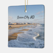 strand in Ocean City, Maryland Keramisch Ornament (Links)