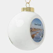 strand in Ocean City, Maryland Keramische Bal Ornament (Links)