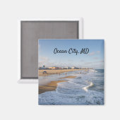 strand in Ocean City, Maryland Magneet (Voorkant / Achterkant)
