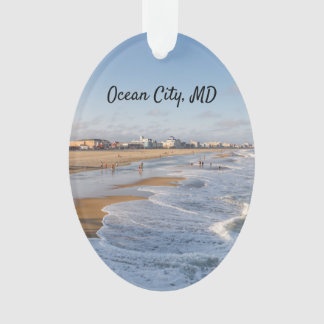 strand in Ocean City, Maryland Ornament