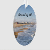 strand in Ocean City, Maryland Ornament (voorkant)