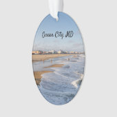 strand in Ocean City, Maryland Ornament (voorkant)