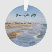strand in Ocean City, Maryland Ornament (voorkant)
