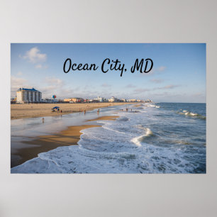 strand in Ocean City, Maryland Poster