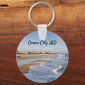strand in Ocean City, Maryland Sleutelhanger (Voorkant)