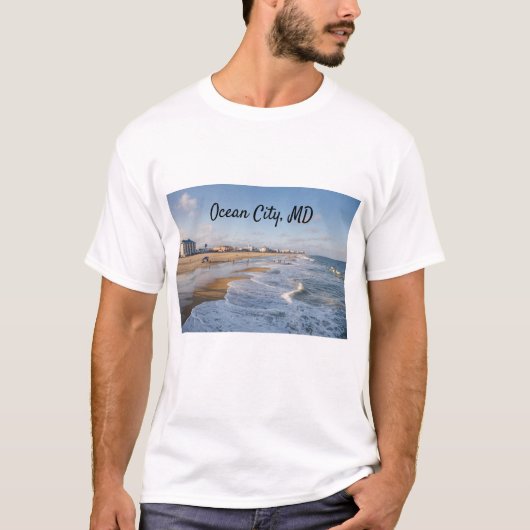 strand in Ocean City, Maryland T-shirt (Voorkant)