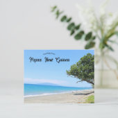 Strand in Oost-Sepik Provincie Papoea-Nieuw-Guinea Briefkaart (Staand voorkant)