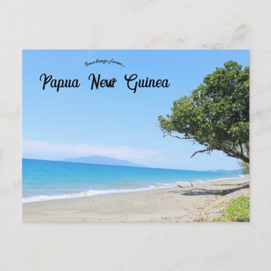 Strand in Oost-Sepik Provincie Papoea-Nieuw-Guinea Briefkaart (Voorkant)
