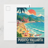 Strand in Puerto Vallarta Mexico Reizen Briefkaart (Voorkant / Achterkant)