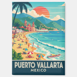 Strand in Puerto Vallarta Mexico Reizen Magneet