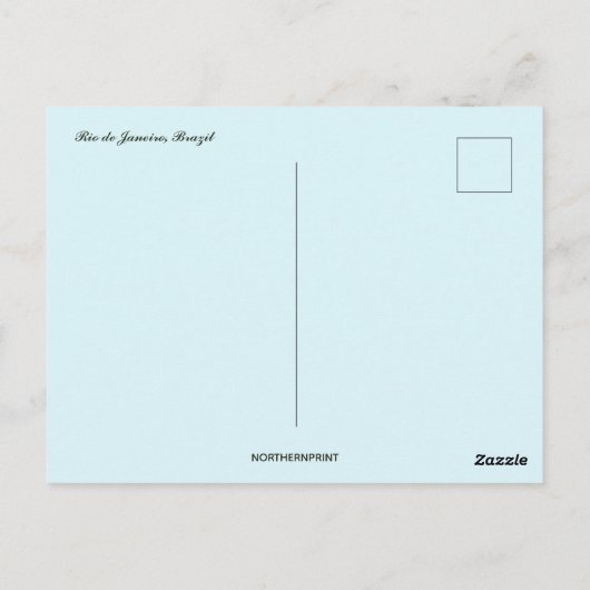 Strand in Rio de Janeiro Brazilië Briefkaart (Achterkant)