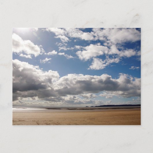 strand in Swansea Bay Briefkaart (Voorkant)