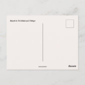 Strand in Trinidad en Tobago Briefkaart (Achterkant)