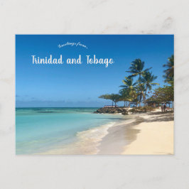 Strand in Trinidad en Tobago Briefkaart