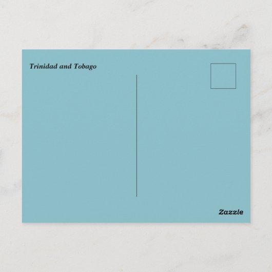 Strand in Trinidad en Tobago Briefkaart (Achterkant)