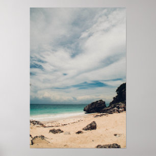strand in tulum , Mexico Poster
