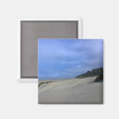 strand in Yaquina Bay, Newport, OF Magneet (Voorkant / Achterkant)