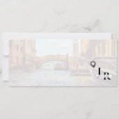 Strand instapkaart trouw save the date ticket kaart (Achterkant)