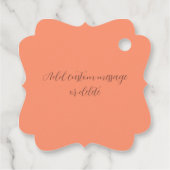 Strand Italiaans Zonsondergang Toscaanse bestemmin Bedankjes Labels (Achterkant)