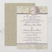  strand Ivoor Paarse Kaart (Voorkant / Achterkant)