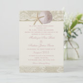  strand ivoor roze kaart (Staand voorkant)