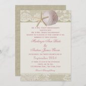  strand ivoor roze kaart (Voorkant / Achterkant)